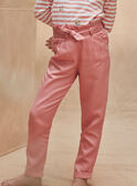 Pantaloni rosa a carota in Lyocel KRISPETTE 1 / 24E2PFB4PAN415
