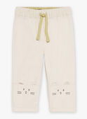 Pantaloni bianchi gesso in twill GADAEL / 23H1BG81PAN632