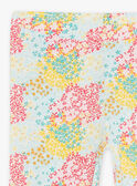 Leggings ecrù con stampa a fiori bambina CEFLOETTE 3 / 22E4PFU3CAL811