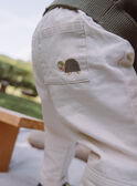 Pantaloni bianchi gesso in twill GADAEL / 23H1BG81PAN632