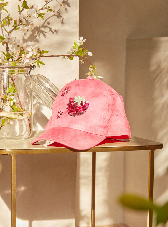 Berretto rosa con paillettes KLESKETTE / 24E4PFO1CHAD318