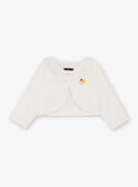 Cardigan ecrù bambina TAYEPETTE / 20E2PFZ1CAR001