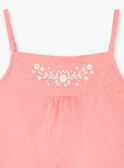 Canottiera rosa con ricamo a fiori ZUDOUETTE / 21E2PFT1DEBD313