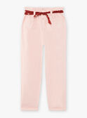 Pantaloni nude e cintura con stampa a fiori bambina CAPATETTE / 22E2PF71PAND319