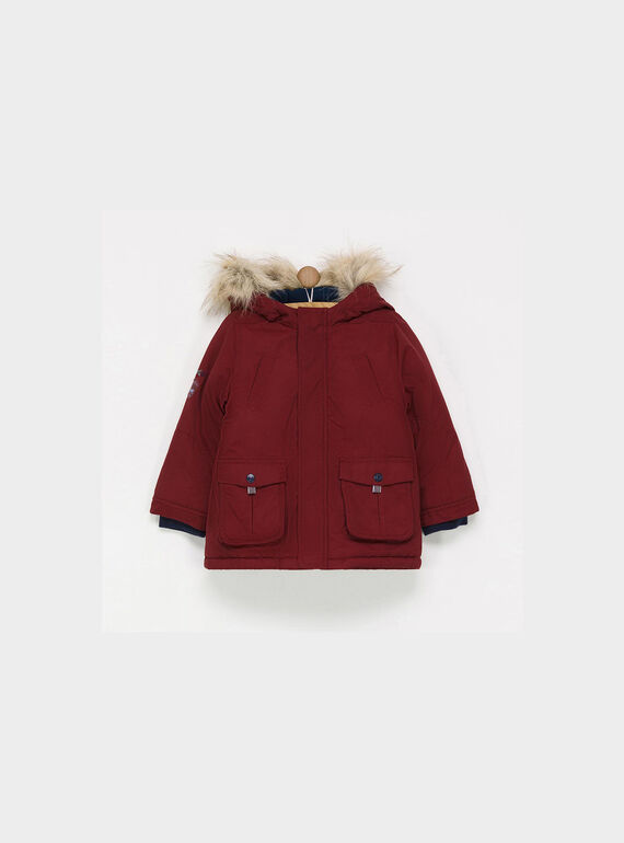 Dark burgundy Parka POXOAGE / 18H3PGI2PAR503