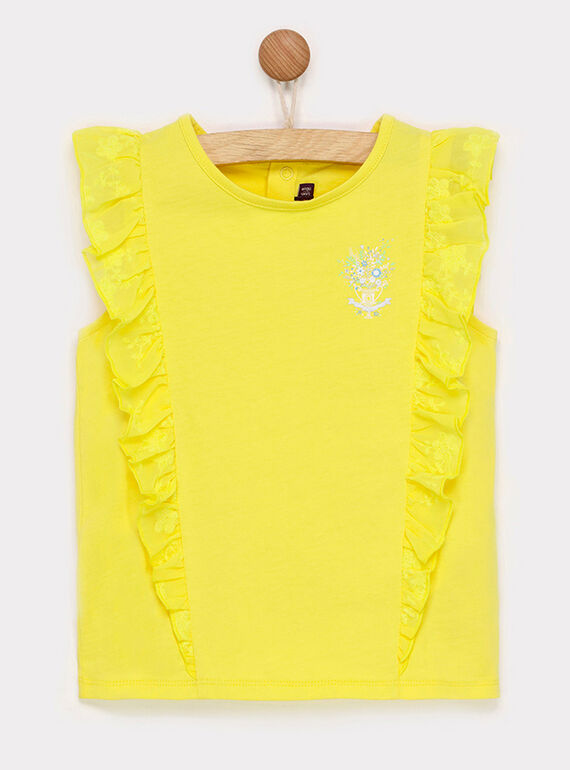 T-shirt maniche corte gialla RYESSETTE / 19E2PFS1TMC106