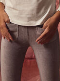 Leggings in velluto a coste con paillettes LADEGETTE / 24H2PFQ1LG940