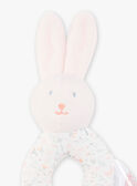 Sonaglio coniglio rosa in velluto nascita bambina CONNIE / 22E0AFC1HOC301