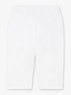 Pantaloni bianchi neonata ZANOOR / 21E1BFO1PAN000
