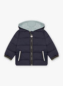 Piumino double face verde acqua neonato CIENZO / 22E1BGG1DML614