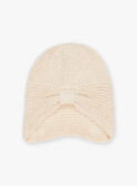 Berretto beige in maglia FRABONETTE / 23E4PF51BON808
