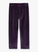 Top e pantaloni pigiama inchiostro in velluto GRUTOAGE / 23H5PG21PYJC214