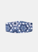 Fascia blu e bianco con stampa a fiori LACHLOE / 24H4BFJ1BAN001