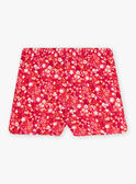 Shorts fucsia con stampa a fiori bambina CAUSHOETTE 1 / 22E2PFT3SHO304