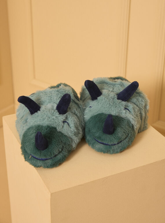 Green SLIPPERS 3D LITOAGE / 24F10PG61PTD608