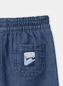 Pantaloni in denim blu con toppe LADORIAN / 24H1BGJ1JEAP274