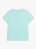 T-shirt turchese motivi squali bambino COTIFAGE / 22E3PGN1TMC203
