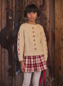 Maglione ricamato in maglia a trecce LALOLETTE / 24H2PFR1PUL001