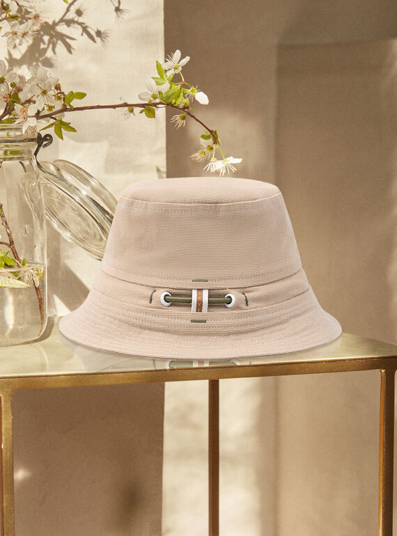 Cappellino beige con automatico KATOINOU / 24E4BGO1CHA801