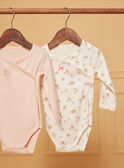 2 body ecrù e rosa cipria in cotone LOELINE / 24H0NF11BOD001
