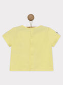 T-shirt maniche corte gialla RYDENIS / 19E1BGS1TMC106