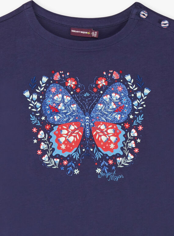 T-shirt maniche corte blu orizzonte bambino ZOTISETTE / 21E2PFB1TMC216