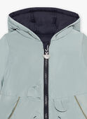 Piumino double face verde acqua neonato CIENZO / 22E1BGG1DML614