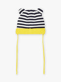 Berretto in maglia navy con orecchie 3D e stampa a righe FILAYNE / 23E4BG52BON070