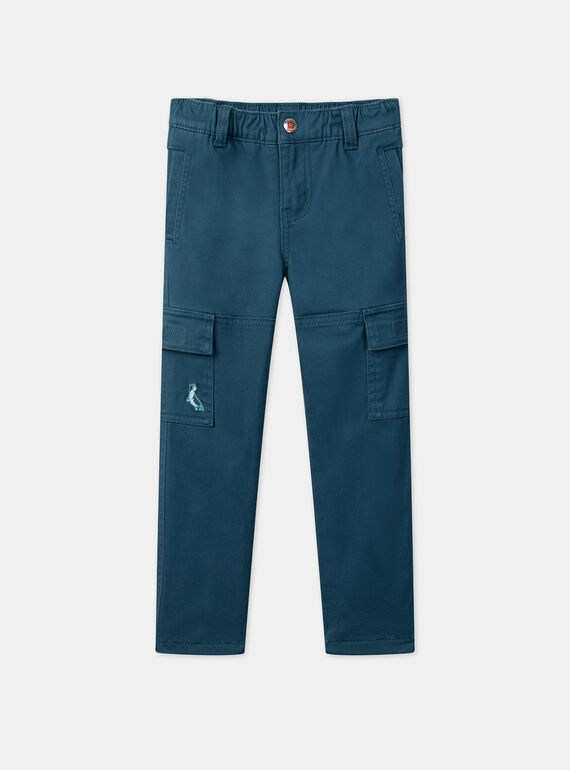 Pantaloni blu petrolio LARAPAGE / 24H3PGR1PAN714