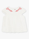 Blusa ecrù in jersey neonata CAURALIE / 22E1BFP1TMC001