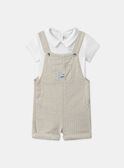 Set composto da body a t-shirt e salopette corta MAENRICK / 25E1BGL1ENSA016