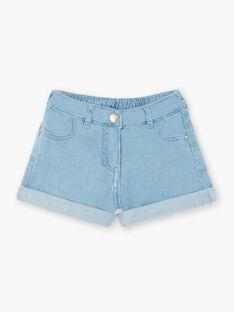 Shorts in jeans azzurre bambina ZLOUETTE1 / 21E2PFL1SHOP272