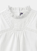Body a blusa écru con volant LACOLINE / 24H1BFJ1BOD001