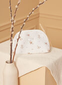 Trousse ecrù in popeline con stampa animali della foresta LOADEN / 24H0AM11ACD001