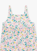 Abito midi in popeline panna con volant e stampa a fiori bambina CAUROBETTE 2 / 22E2PFU4RBSA001