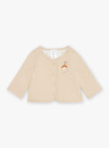 Giacca double face beige ed ecrù in tubique e jersey GORDON / 23H0CMC1VES632