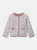 Cardigan double face a fiori e tinta unita MAVETTE / 25E2PF71CAR511