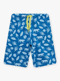 Pigiama ecrù e blu con motivi giungla bambino CAJAGE / 22E5PG54PYJ001