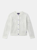 Cardigan écru a fiori MLECARETTE / 25E2PFO1CAR001