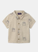 Camicia a maniche corte panda MAYOAN / 25E1BGR1CHM806