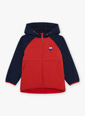Giubbotto rosso con cappuccio FRAPOLAGE / 23E3PG52BLO713