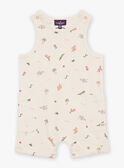 Tuta corta beige con stampa animali FATANGUY / 23E1BGP1SAL007