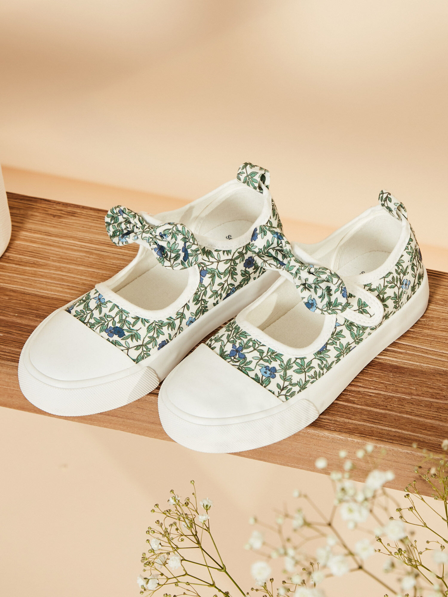 Sneakers aperte ecr con stampa a fiori
