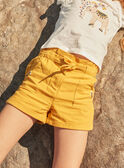 Shorts senape in cotone e lino FOSHOETTE 2 / 23E2PFP2SHOB106