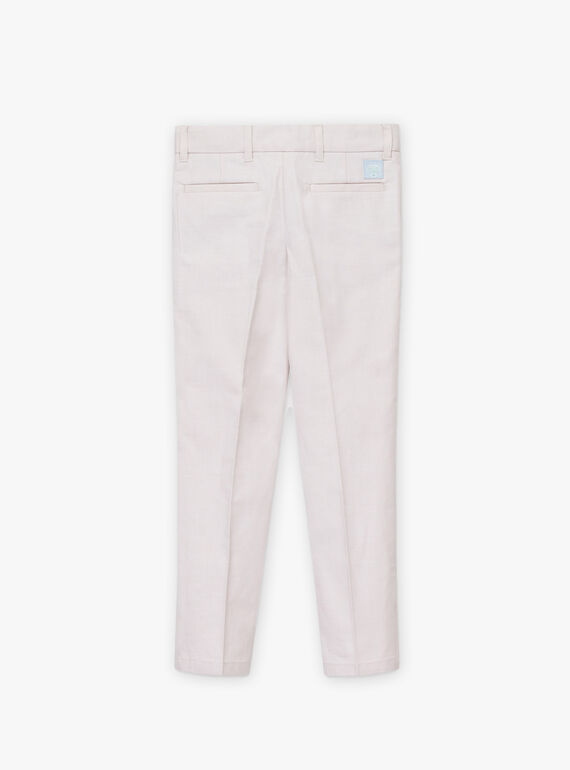 Pantaloni da completo beige bambino TICOAGE / 20E3PGJ1PAN808