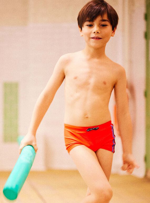 Costume rosso con motivo squalo bambino CYBOXAGE / 22E4PGO1MAIF509