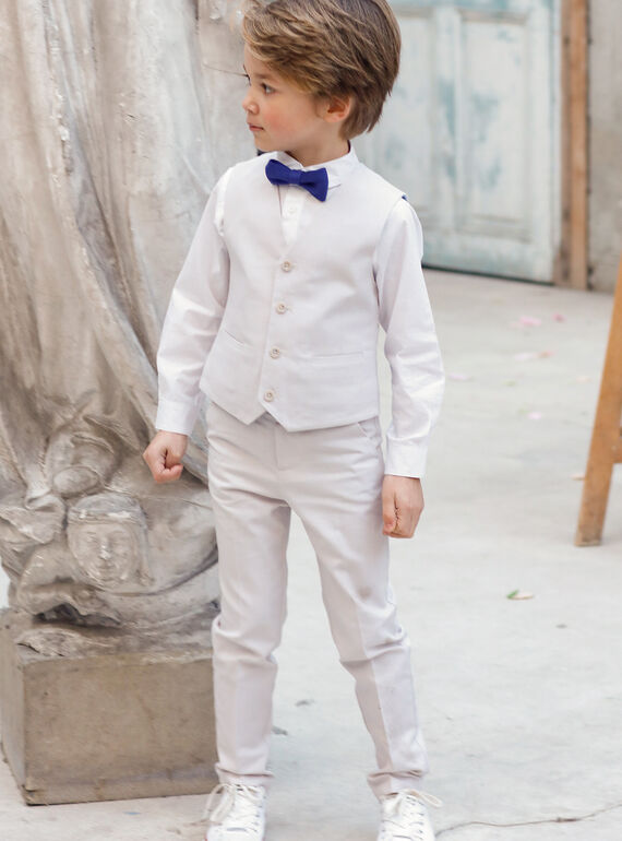 Pantaloni da completo beige bambino TICOAGE / 20E3PGJ1PAN808