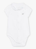 Set body ecrù con collo e bloomer verde nascita unisex COLOAN / 22E0CMI1ENS203