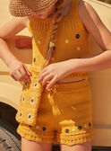 Shorts senape in maglia FLISHETTE / 23E2PFP1SHOB106