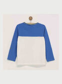 T-shirt maniche lunghe bianca e blu RATOAGE / 19E3PG61TML001